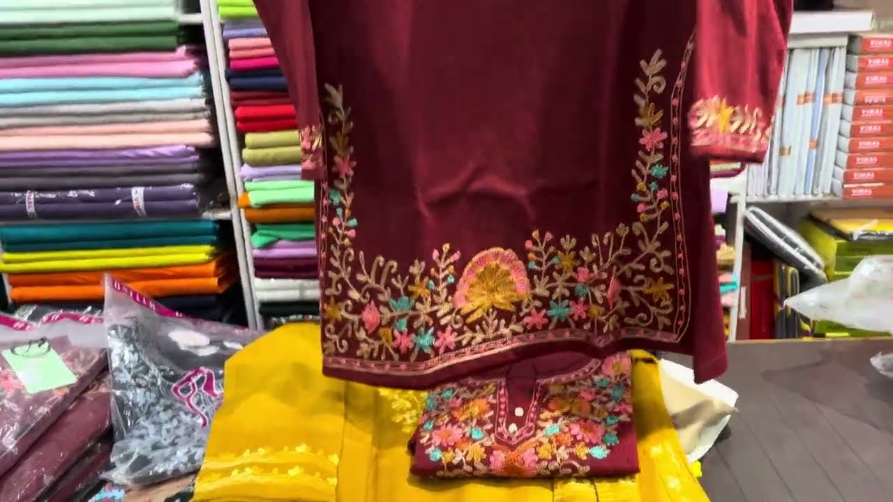 Kashmiri fheran or kashmiri suit new collection 💥🔥📱8708529844 