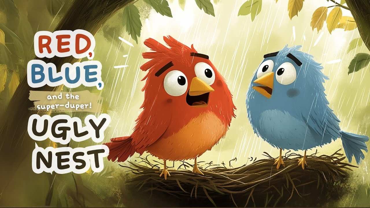 RED, BLUE, and the SUPER-DUPER UGLY NEST | Bedtime Stories for Kids | A Fun Tale of Friendship