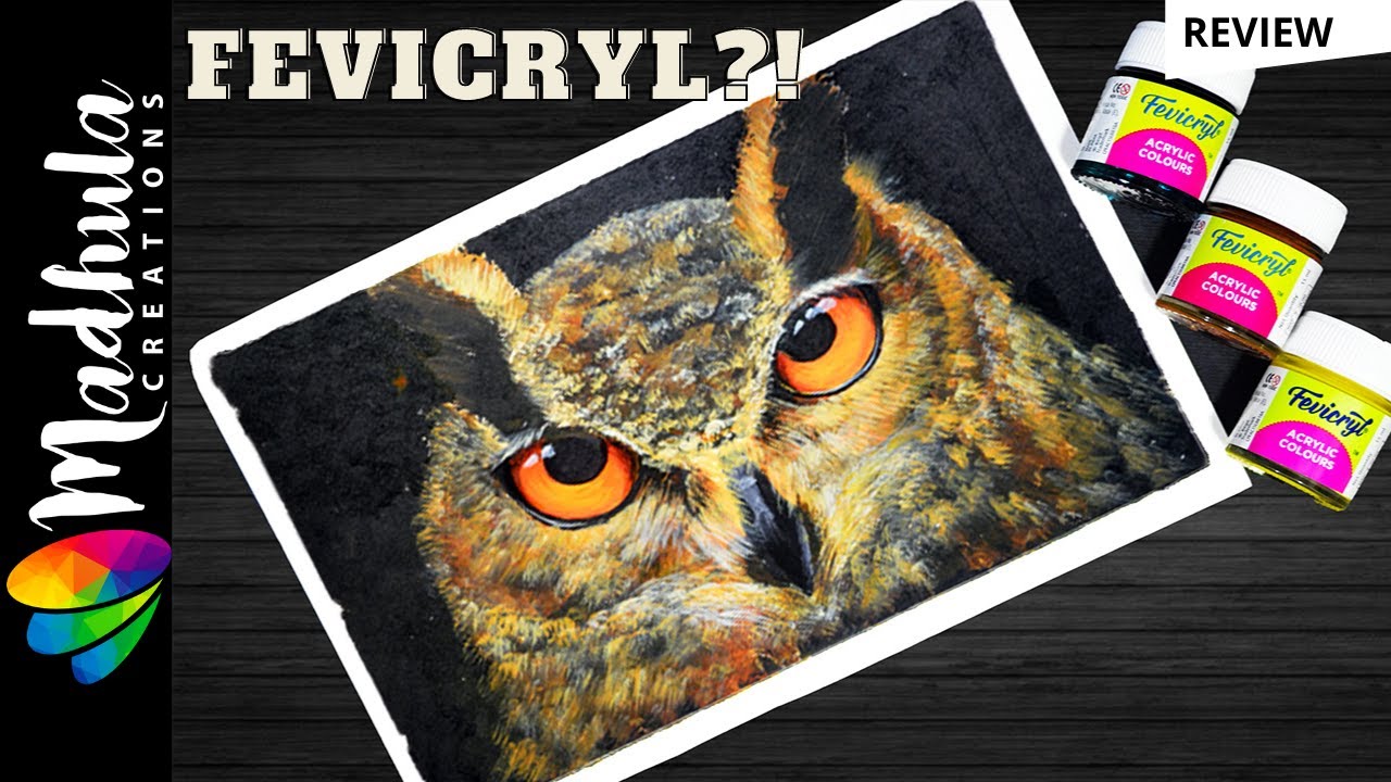 FEVICRYL Acrylic Colours Review - Paint like a PRO with Fevicryl Acrylic Paints!!!