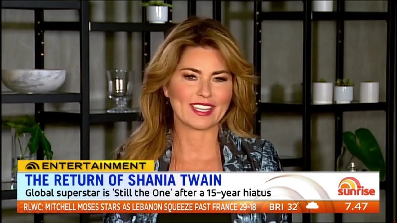 Shania Twain - Sunrise Interview (Australia) - Oct 29, 2017