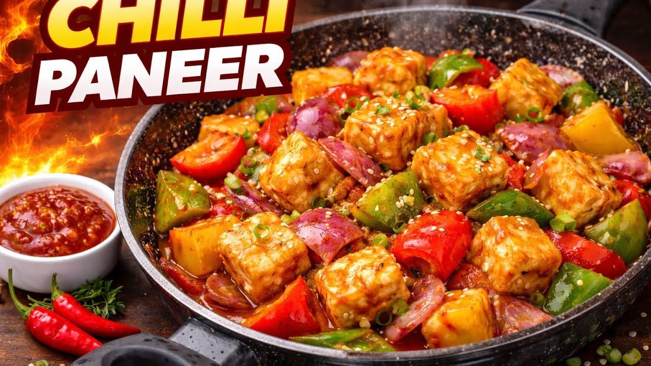 Chilli Paneer Recipe l  How To Make Chilli Paneer Recipe At Home 