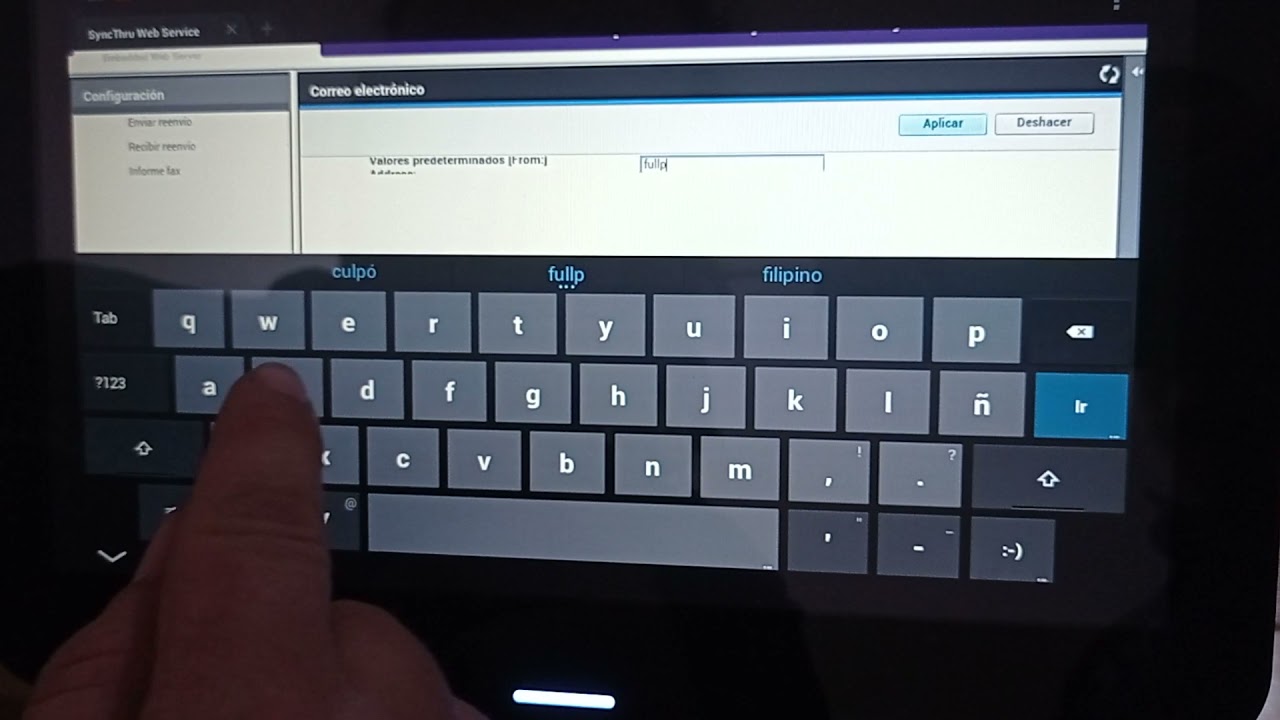 CONFIGURACIÓN DE SCANNER AL MAIL EN SAMSUNG M5370 CON SMTP GMAIL