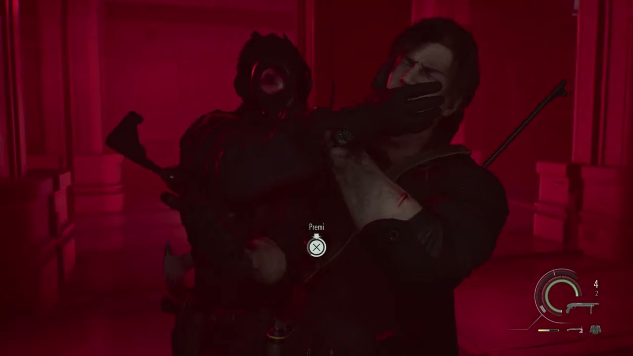 Full battle Leon vs Hunk Resident Evil 9-Italian language-#residentevil9 