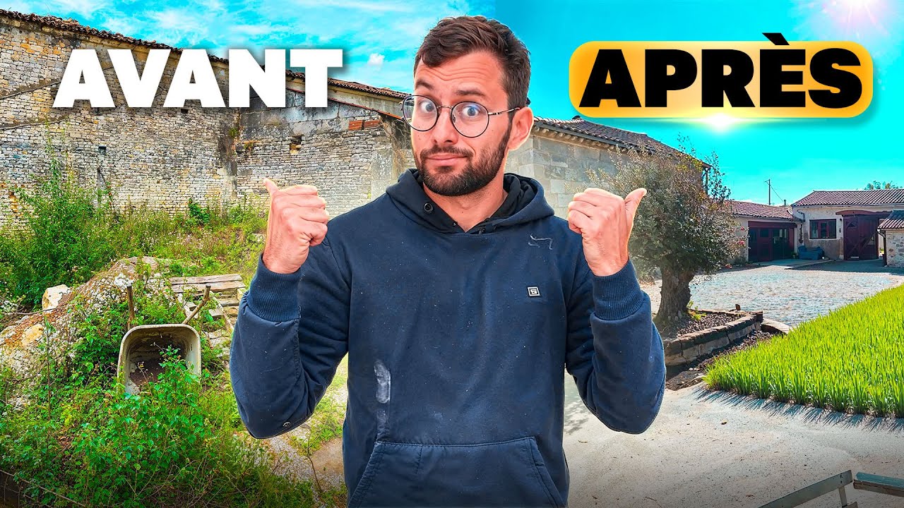Je transforme totalement mes extérieurs ! (Allée, bordures, finition le résultat est fou rénovation)