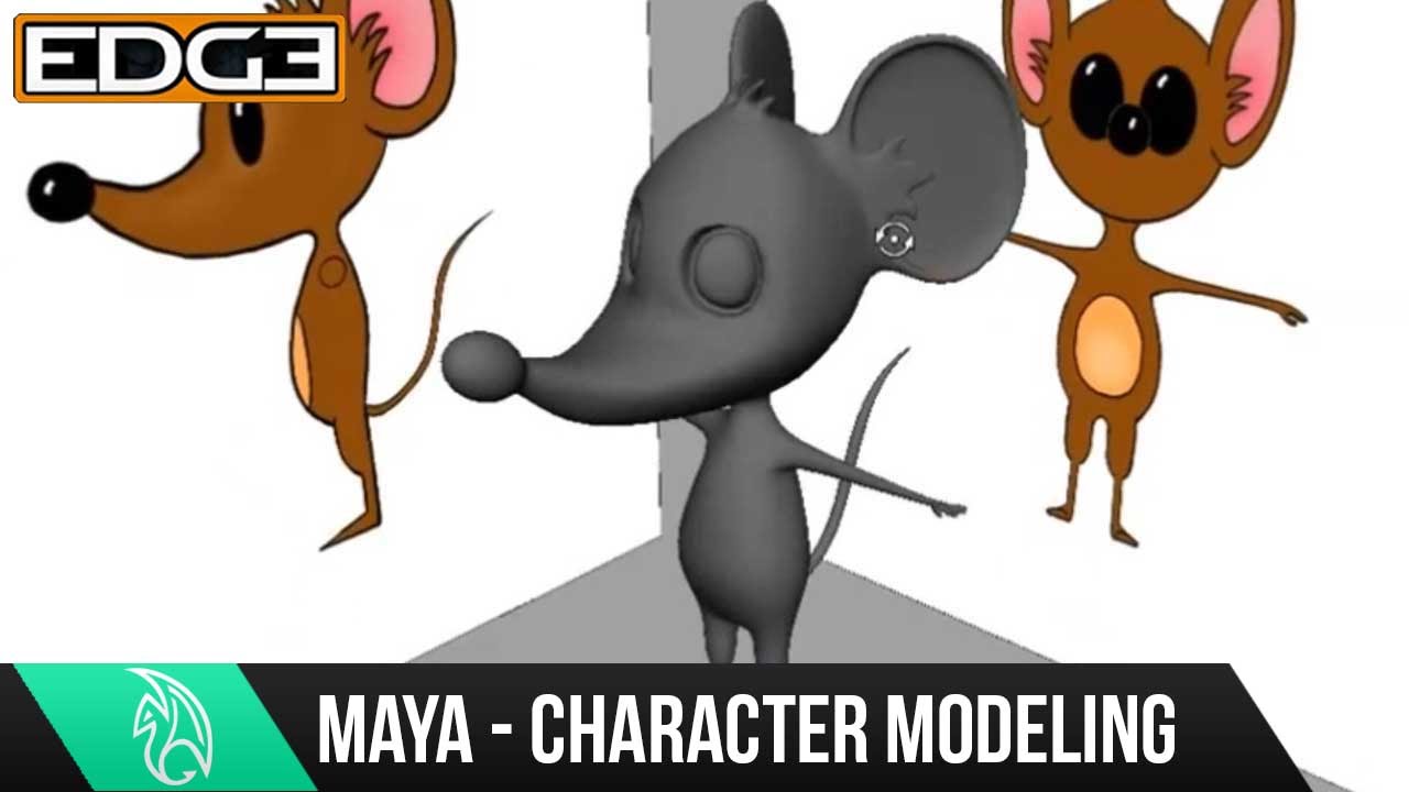 Maya Character Modeling Tutorial - Cartoon Mouse HD #2