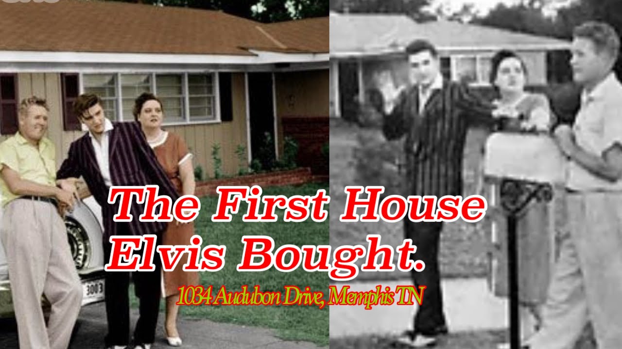 THE FIRST HOUSE ELVIS OWNED - 1034 Audubon Drive Memphis Tennesse for $29,500, on March 12, 1956
