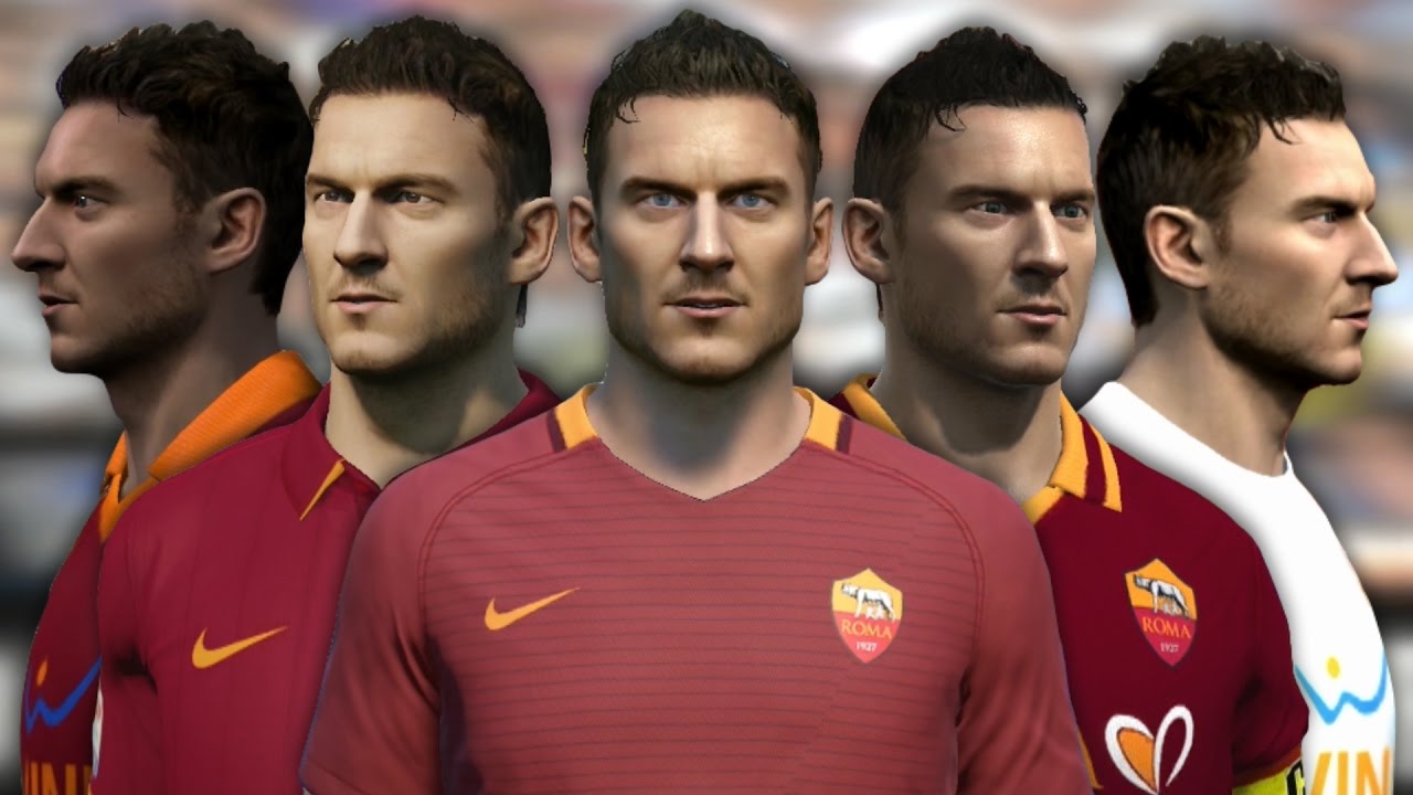 Francesco Totti from FIFA 04 to 17