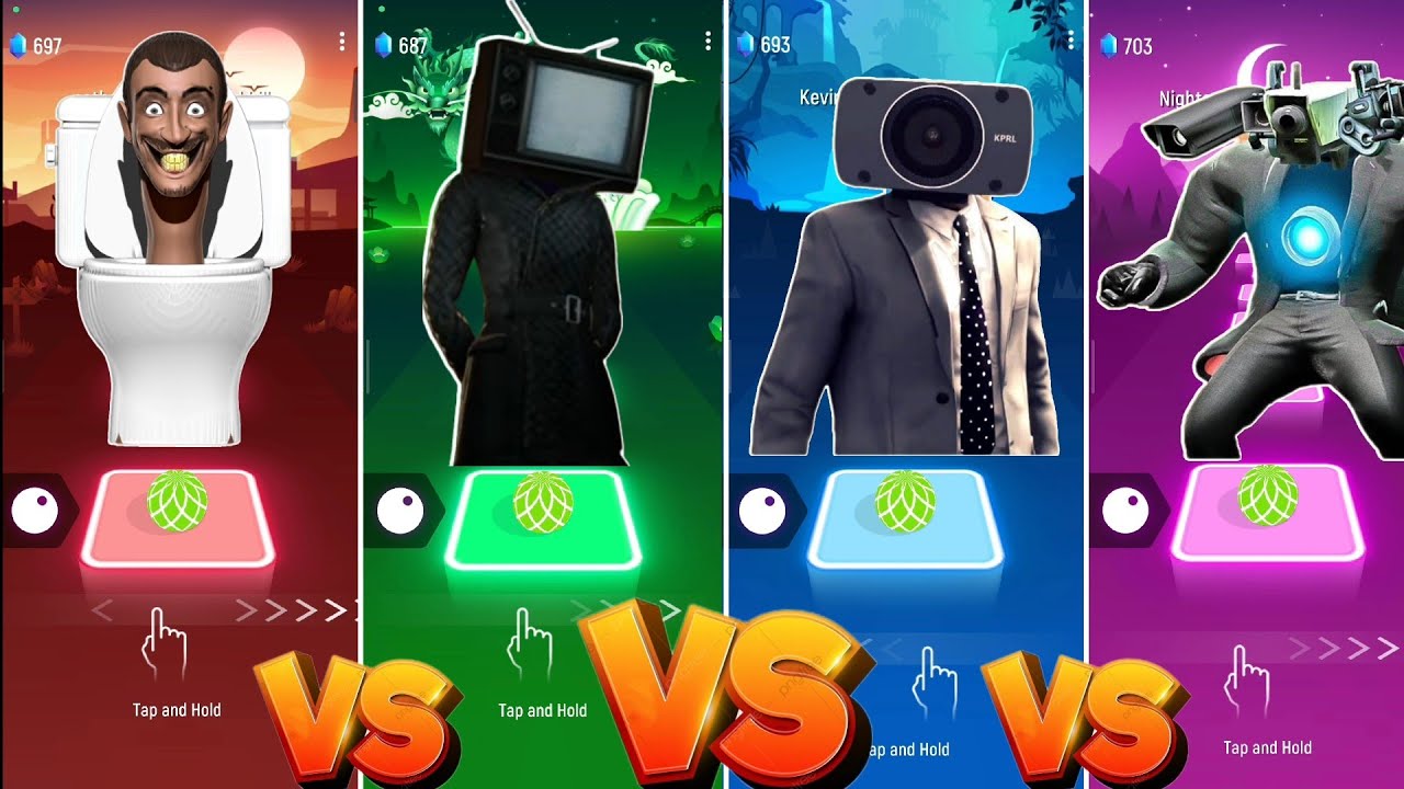 Skibidi toilet song VS Tv woman VS Photoman VS Titan Cameraman (part 1)