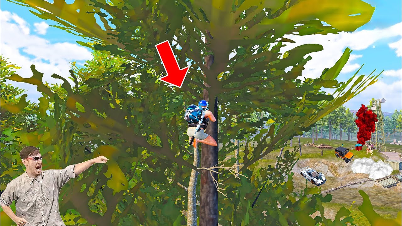 UNSEEN Hidden Tree Camping Trick in PUBG Mobile 😱😂Trolling in PUBG Mobile 😂🌳