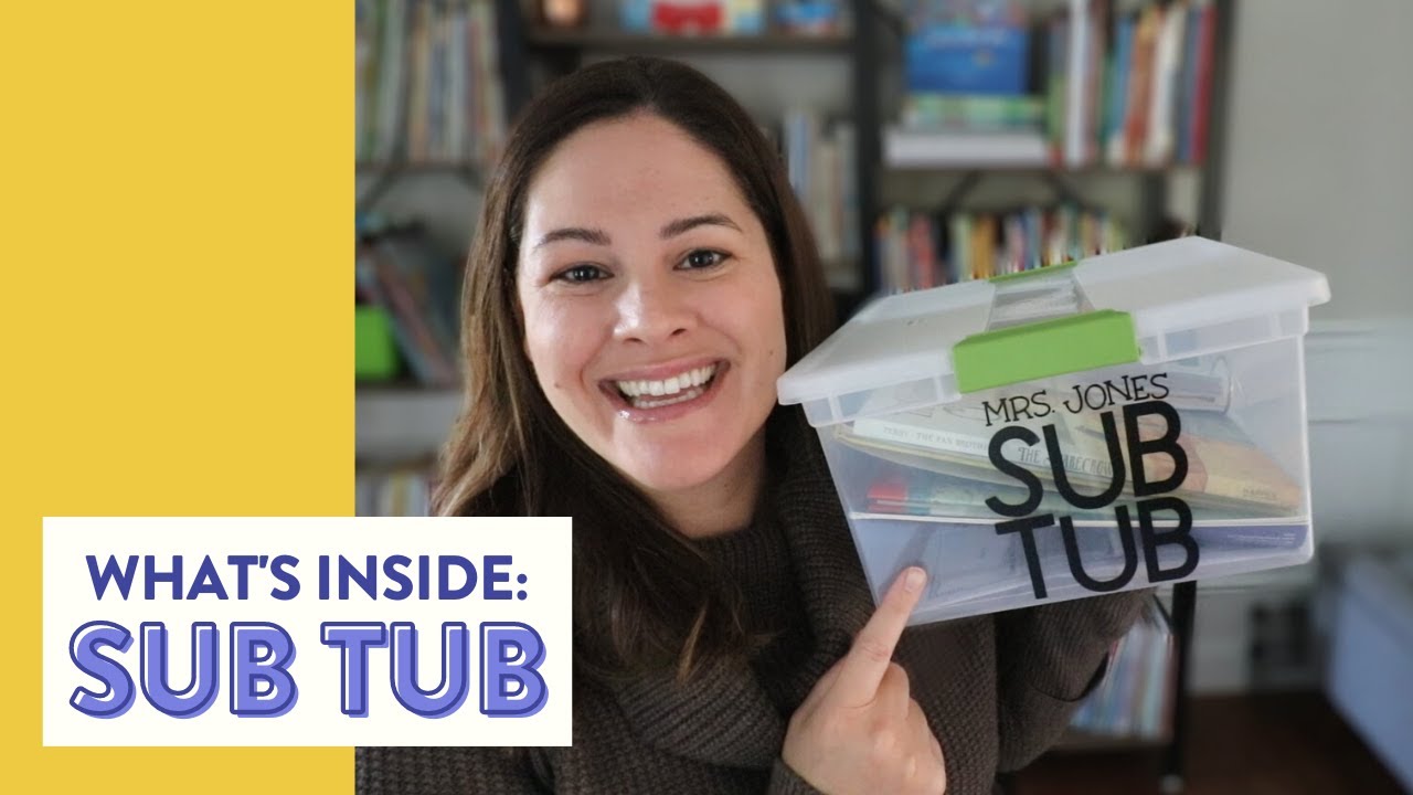 Preparing for a Substitute Teacher // what do you keep in your sub tub??