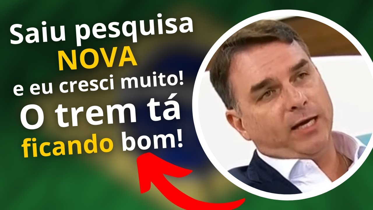 Não se fala em outra coisa hoje: pesquisa saiu, Flávio cresceu e o cenário tá CAMINHANDO bem...