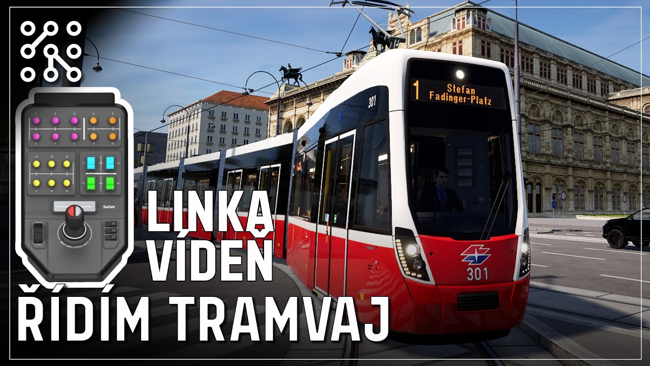 SAITEK panel - řídicí pult tramvaje | TramSim Vienna  |  Česky