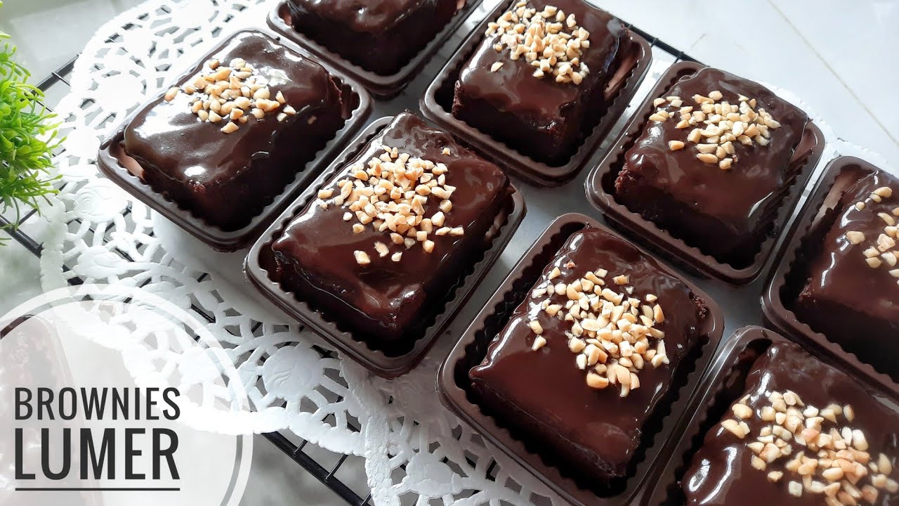 BROWNIES LUMER Tanpa Oven Super Lembut dan Enak Bisa Untuk Jualan