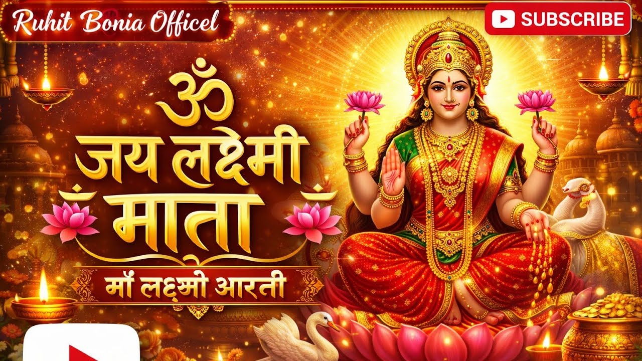 1️⃣ ॐ जय लक्ष्मी माता | माँ लक्ष्मी आरती | Lakshmi Mata Aarti | Bhakti Song 2026