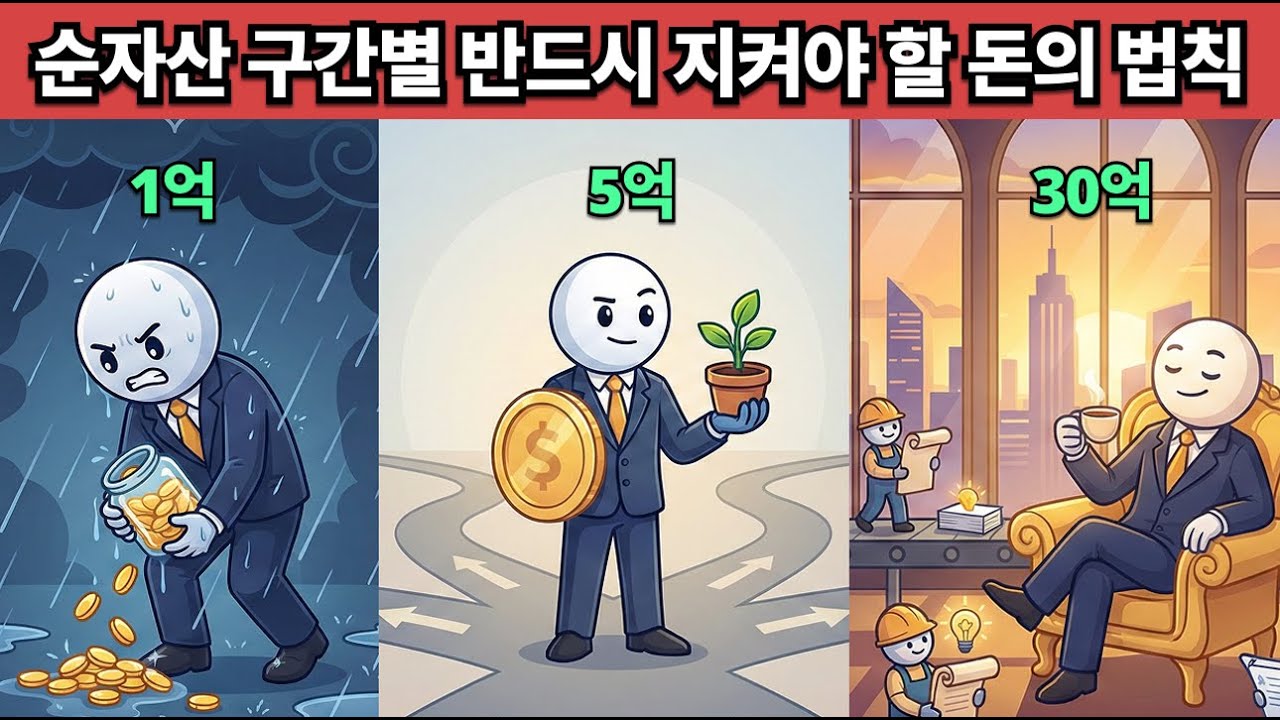 순자산 구간별 반드시 지켜야 할 돈의 법칙