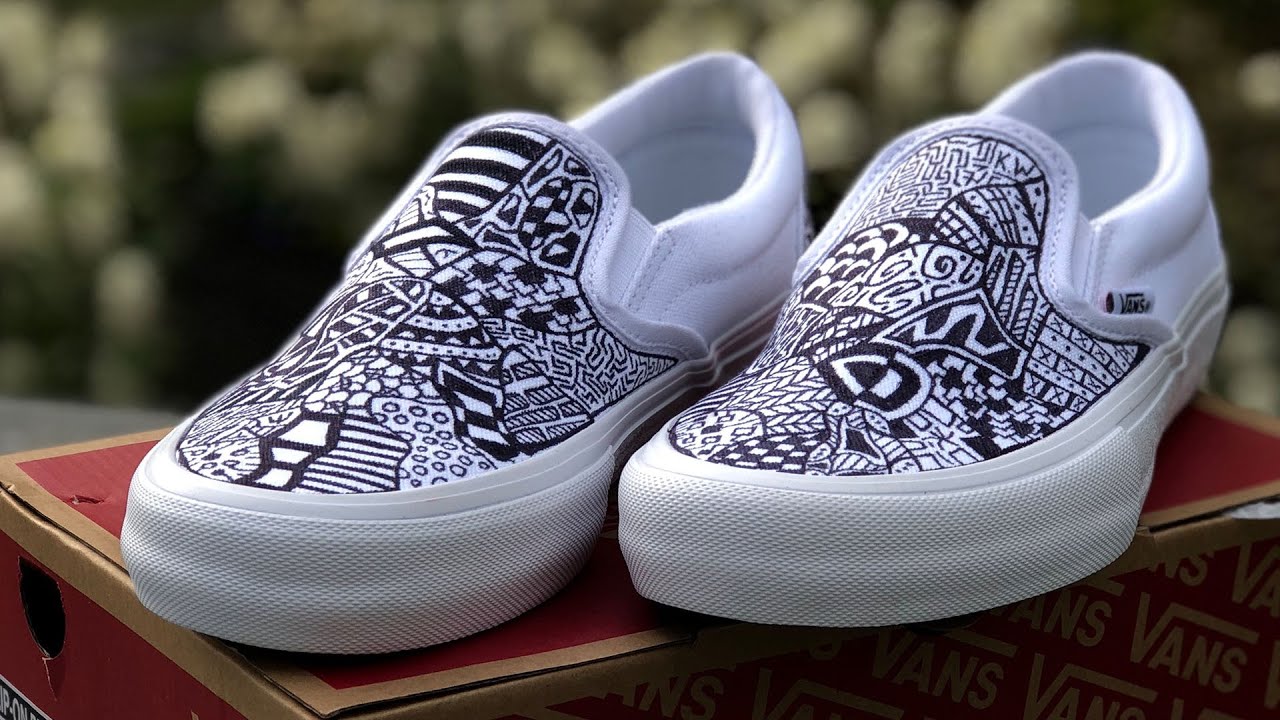 Custom Slip On Vans!! 😊