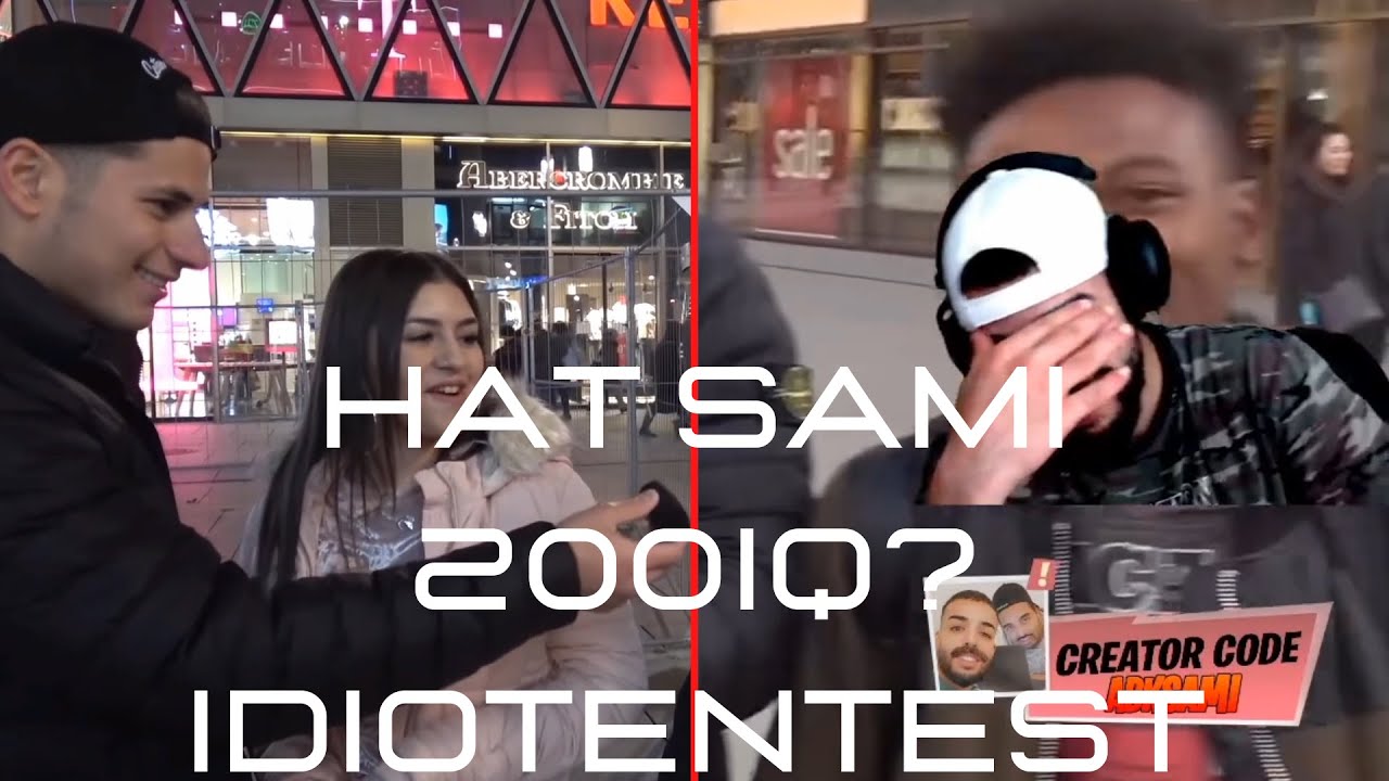 SAMI reagiert auf IDIOTENTEST IN FRANKFURT 😂 l HAT SAMI 200IQ????