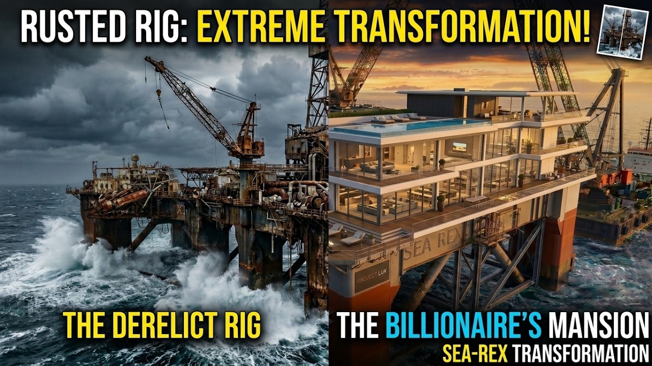 Abandoned Oil Rig Transformed Into A Billionaire's Mansion!