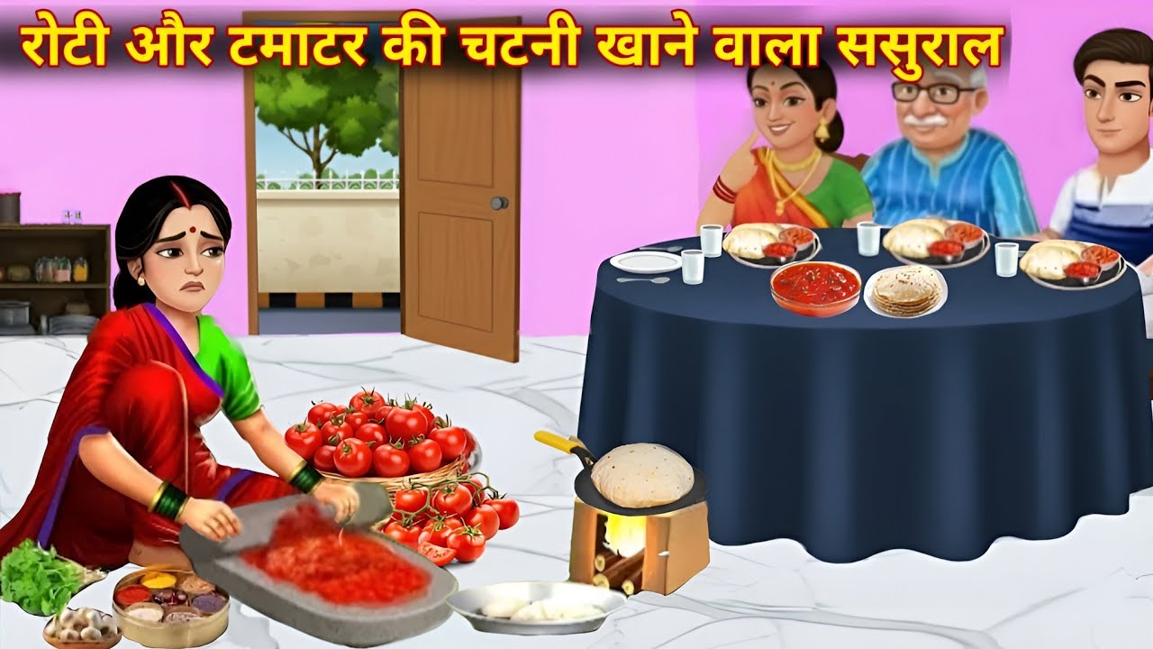 रोटी और टमाटर की चटनी खाने वाला ससुराल | Saas Bahu Ki Kahani | Moral stories in hindi | Hindi Kahani
