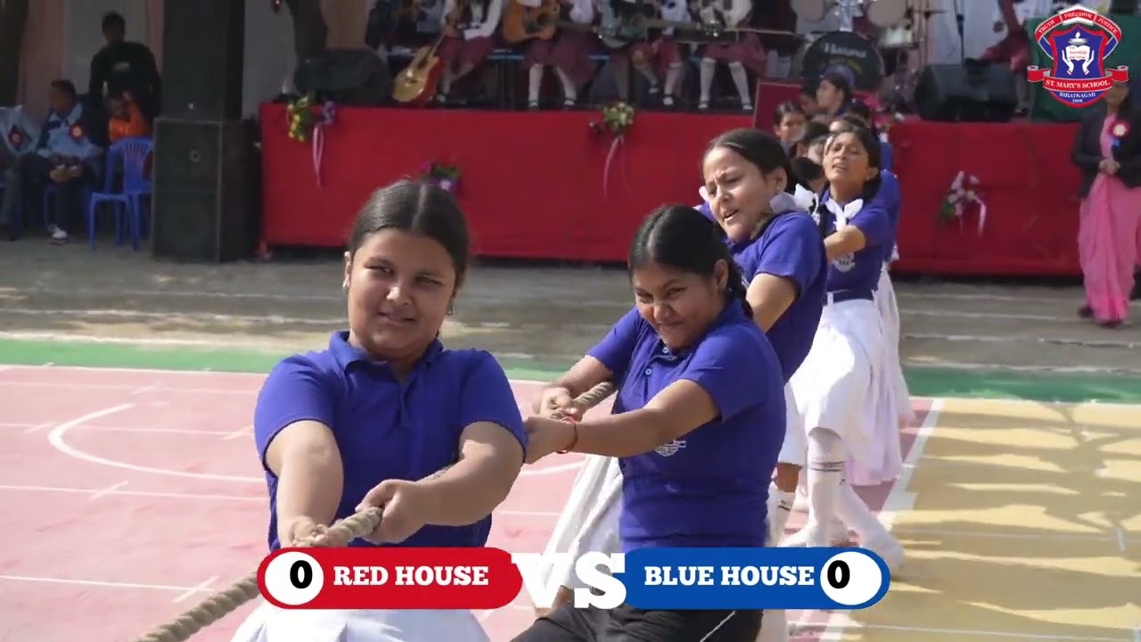 TUG-O- WAR|| Annual Sports 2081 || Final Match || Blue House Vs Red House || St.Mary´s School ||