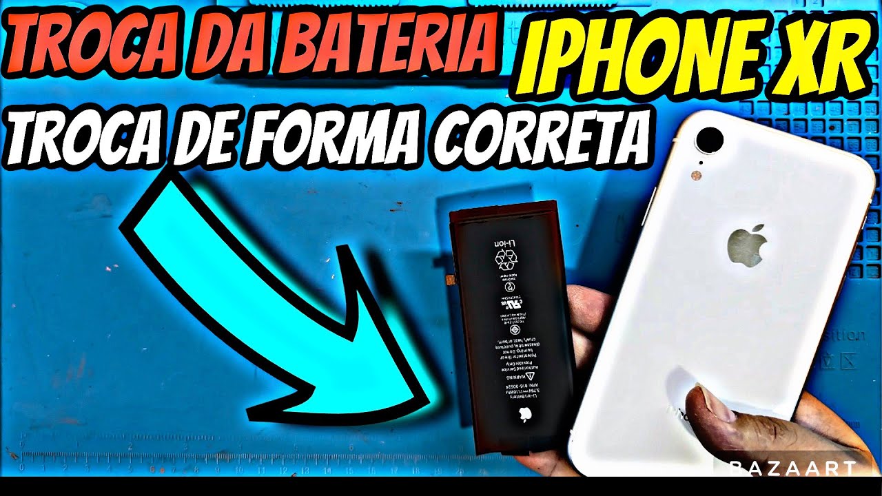 Como trocar bateria do iPhone XR De forma correta Correra | Procedimento troca de bateria IPhone XR