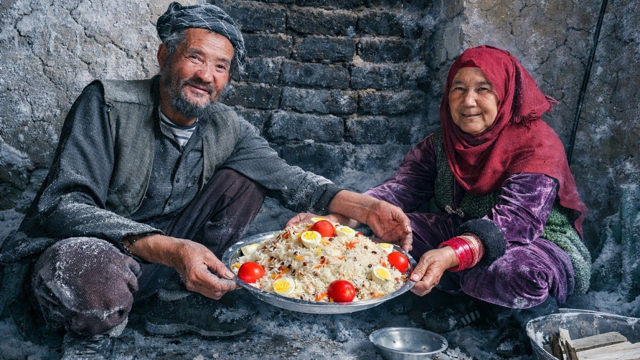 Old Lovers Living in a Winter Cave | Real Village Life Story