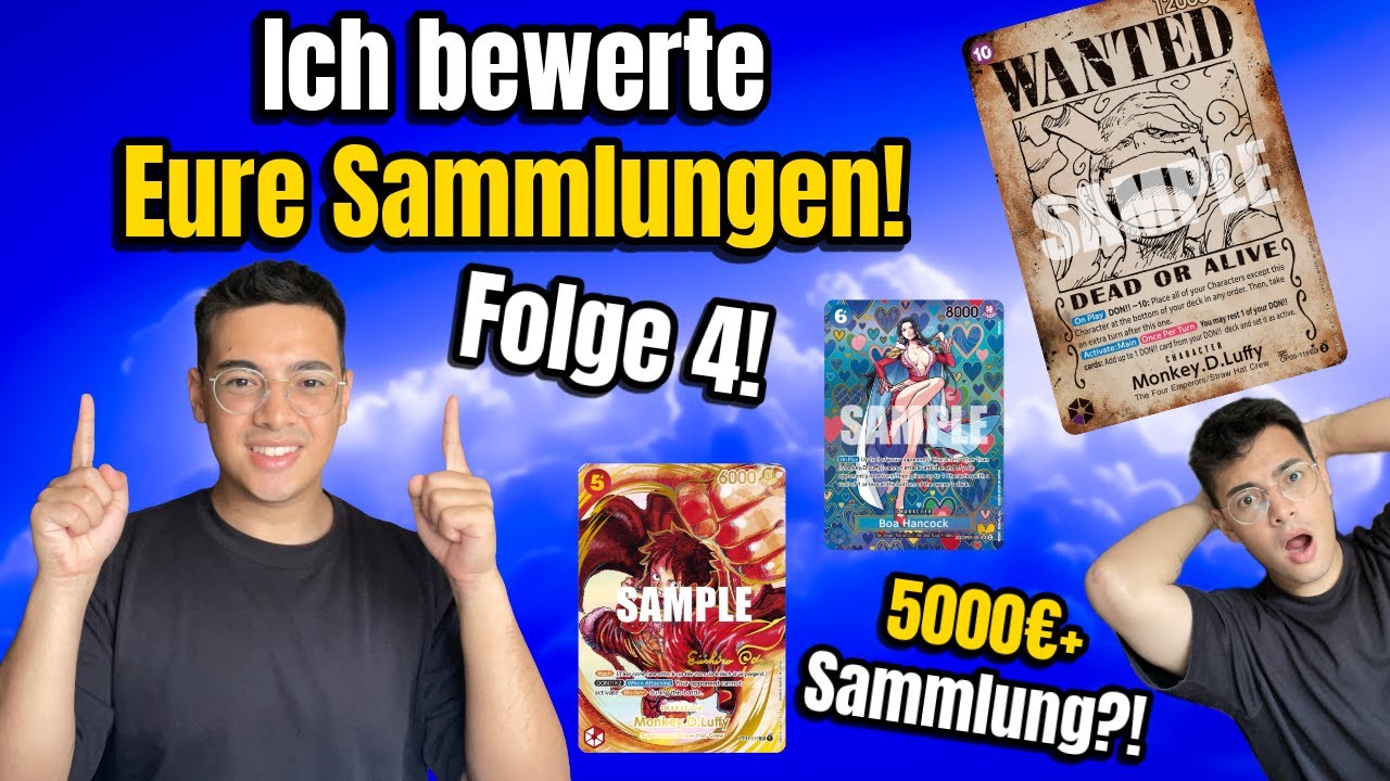 Die bisher teuerste Sammlung, die ich kenne! - Ich bewerte eure One Piece TCG Sammlungen! (Folge 4)