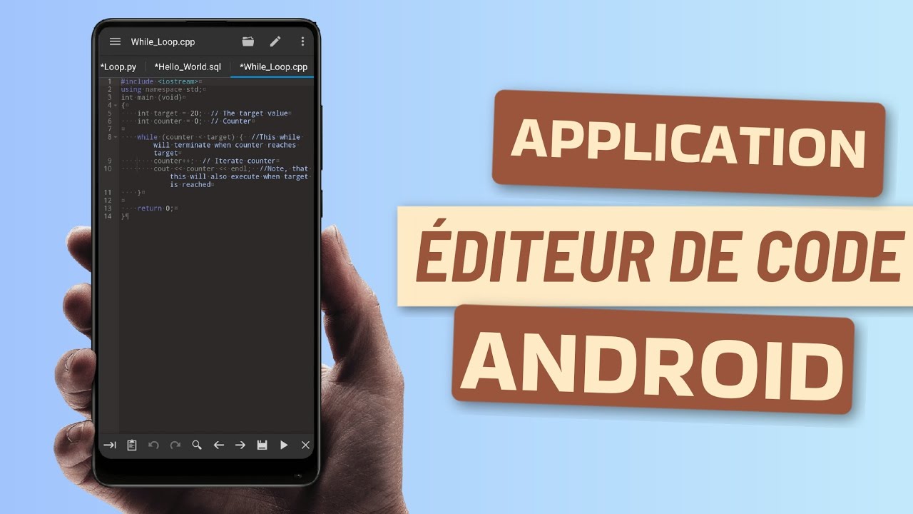 Meilleure Application &Eacute;diteur de Code pour Android