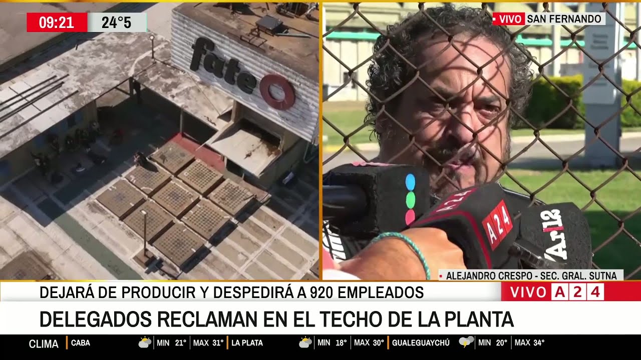 📢 CIERRE DE FATE Y DESPIDO DE 920 EMPLEADOS: TRABAJADORES RESISTEN Y EXIGEN REAPERTURA