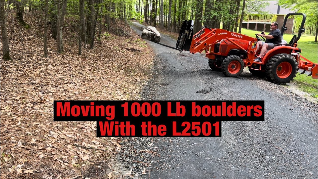 Moving 1000 Lb Boulders with the L2501