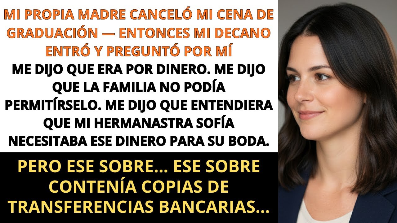 Mi Propia Madre Canceló Mi Cena de Graduación — Entonces Mi Decano Entró y Preguntó por Mí