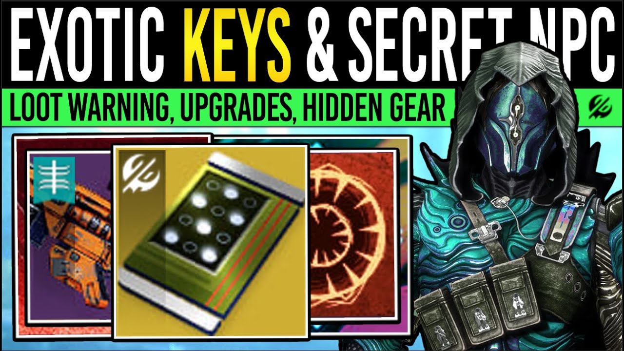 Destiny 2: HIDDEN EXOTIC KEYS & SECRET VENDOR! Loot WARNING, Praxic Cores, Faction Loot, Quest Info