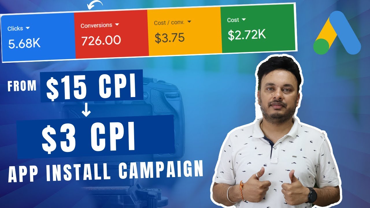 Google Ads for App Installs - 700+ Monthly Installs at $3 CPI | Google Ads App Campaign