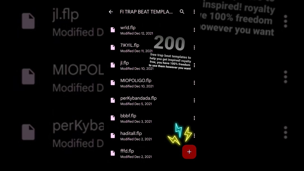200 Free trap beat templates for fl studio, Free link in the comments! Enjoy :)