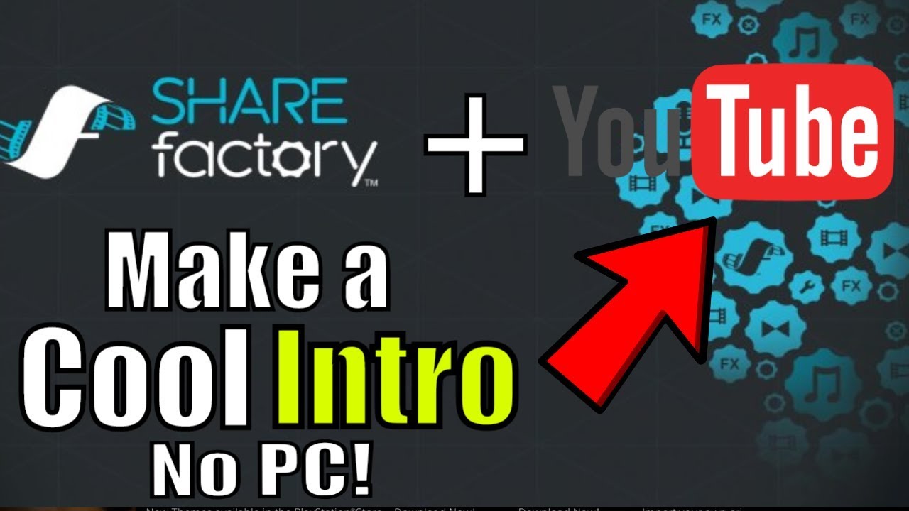 Как сделать вступительный ролик на Sharefactory PS4 2025! (без ПК) для YouTube