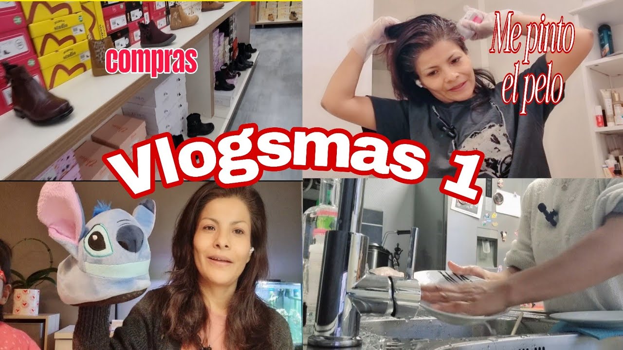 Mi Primer Vlogmas 🎄 Me Pinto el Pelo, Compras de Zapatos y Unboxing | Vlog Navideño 2025