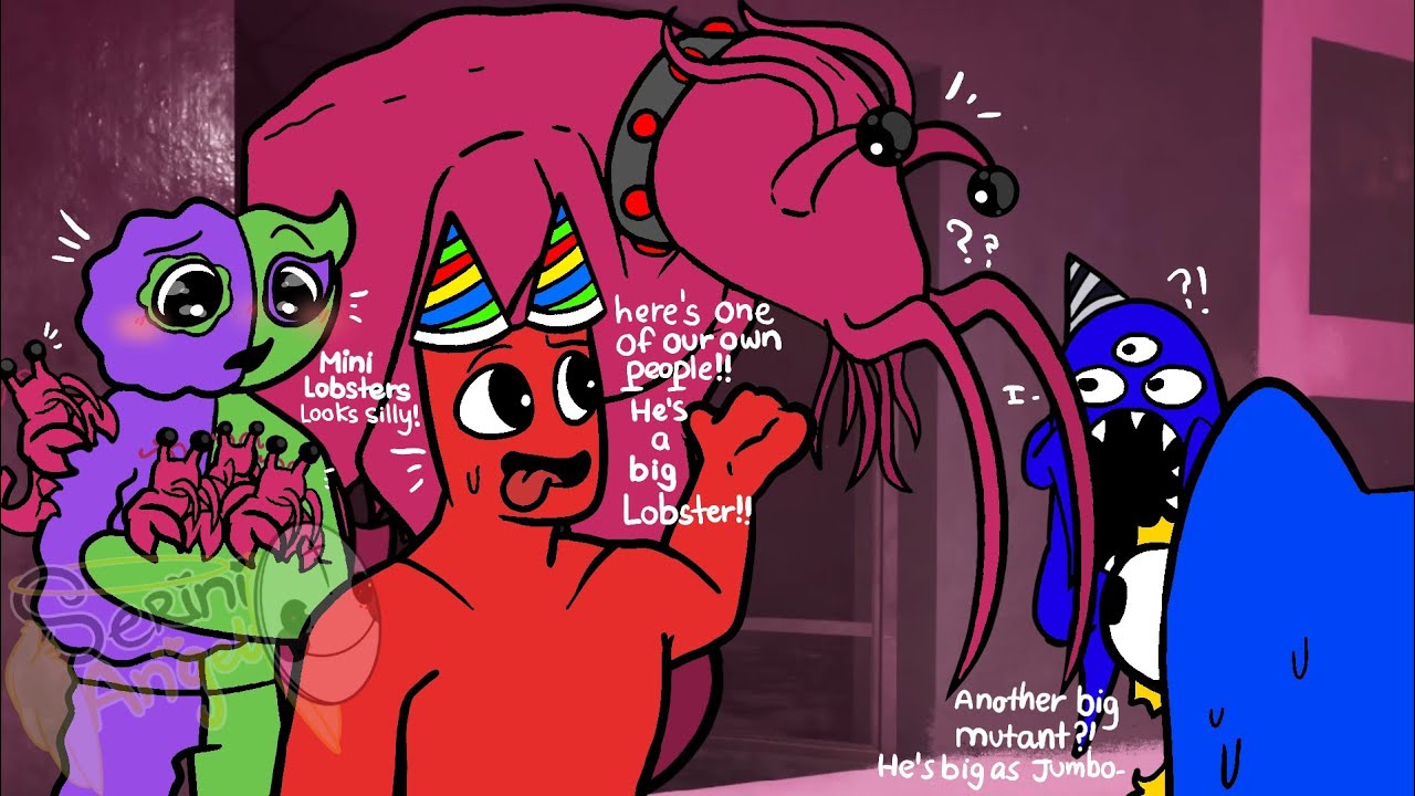  Everyone Meet Clawrenzo Lobster ?! - Garten Of Banban [ AU ] // Funny Cartoon Animation