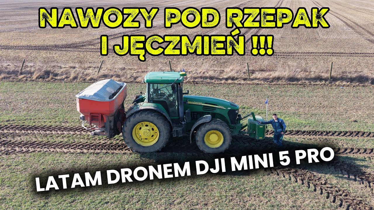 Nawożenie upraw blisko gospodarstwa. Dron w akcji !!! 
