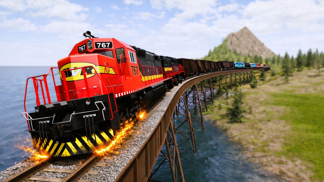 Extreme Train Crashes # 32 ( New locations added ) | @beamng