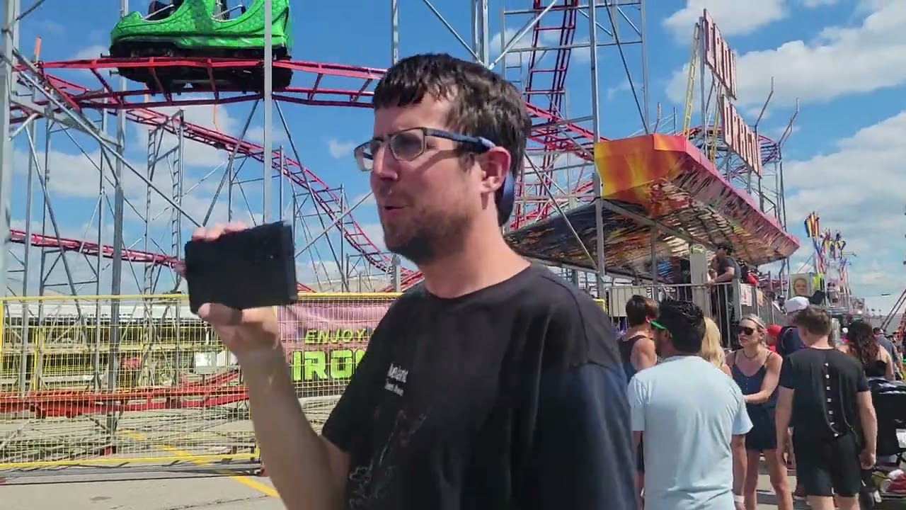 walk through tour of main midway at ohio state fair