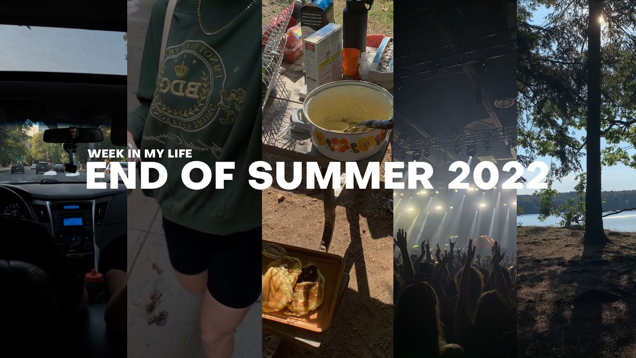 VLOG: end of summer camping trip, concert, book wrap-up & fun days in the life!
