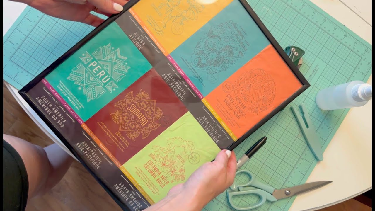 Coffee Bag Art // Unleashing Creativity and Recycling // DIY