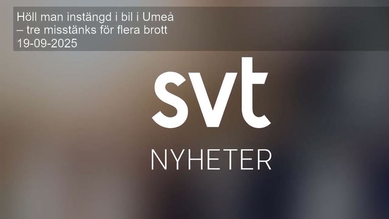 Höll man instängd i bil i Umeå – tre misstänks för flera brott