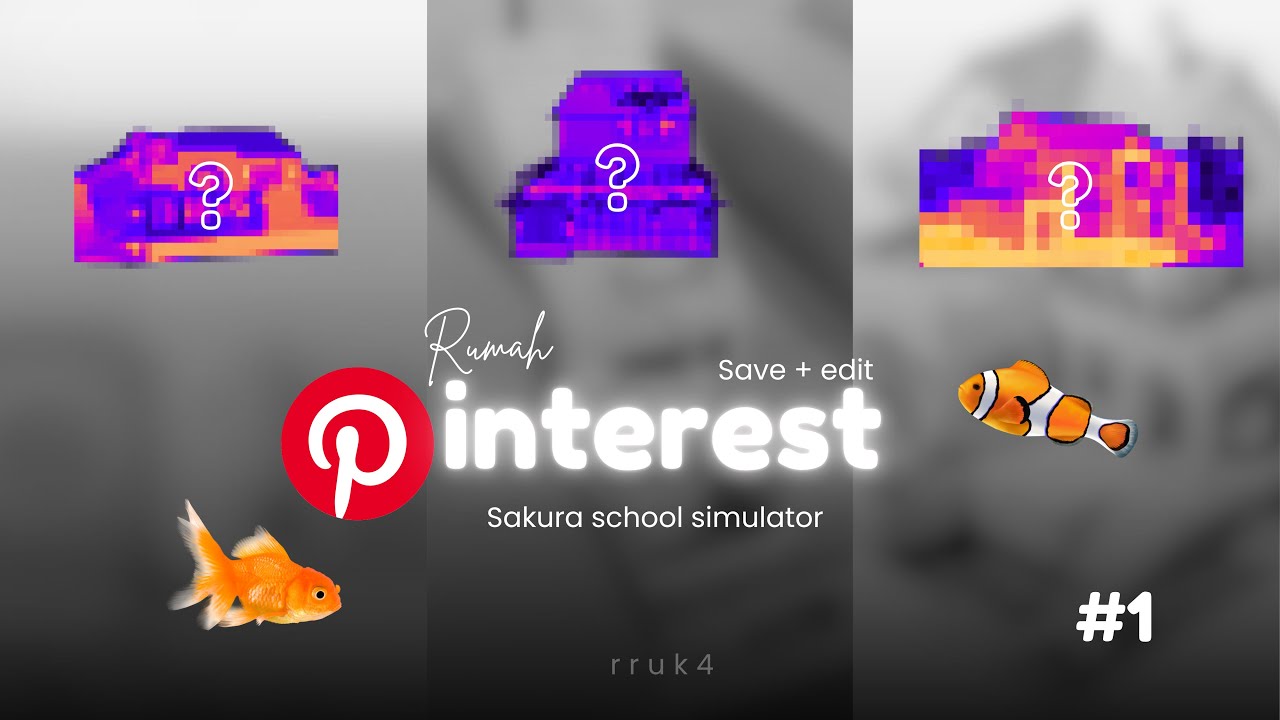 (Save + Edit) Rumah Pinterest di Sakura School Simulator #1 | Video pertamaku