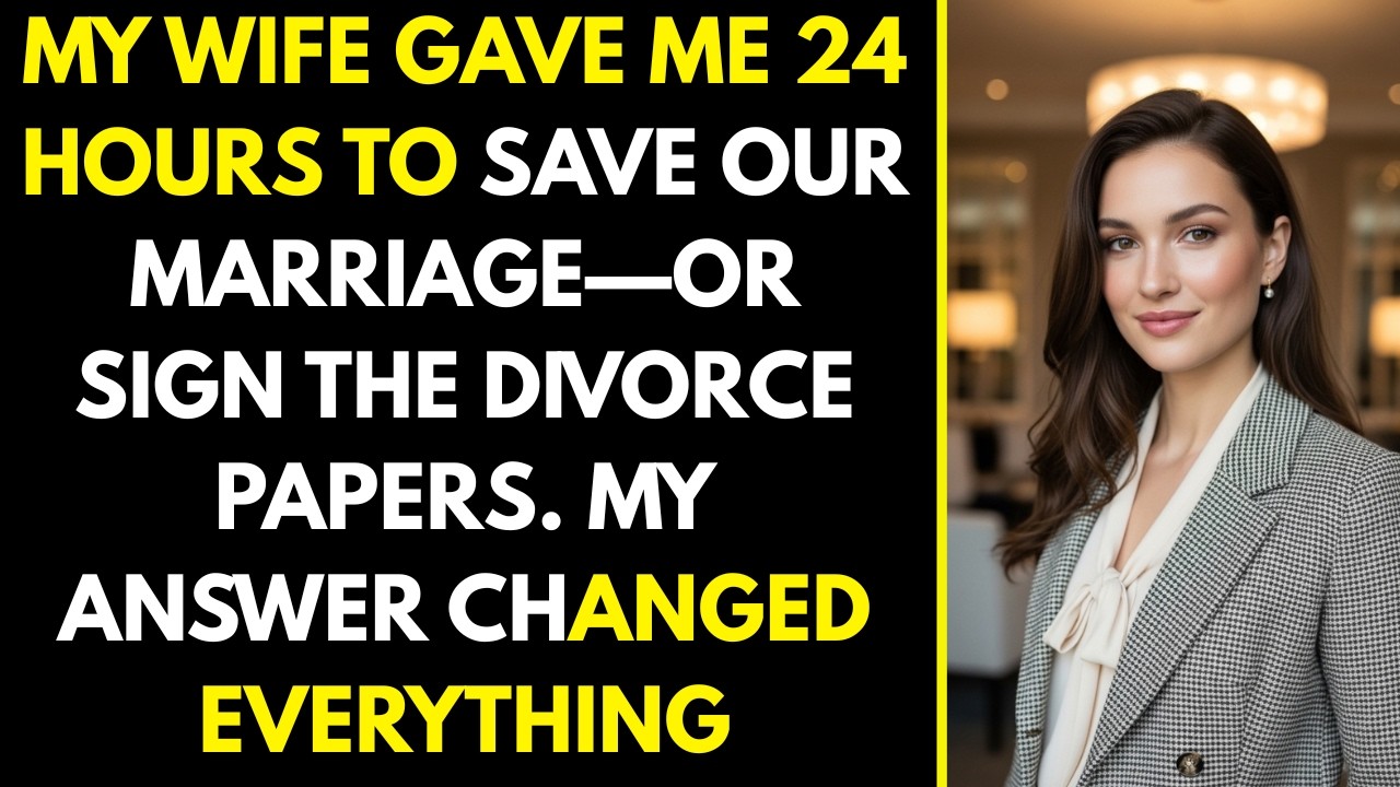 My Wife Gave Me 24 Hours to Save Our Marriage—or Sign the Divorce Papers  My Answer Changed Everythi