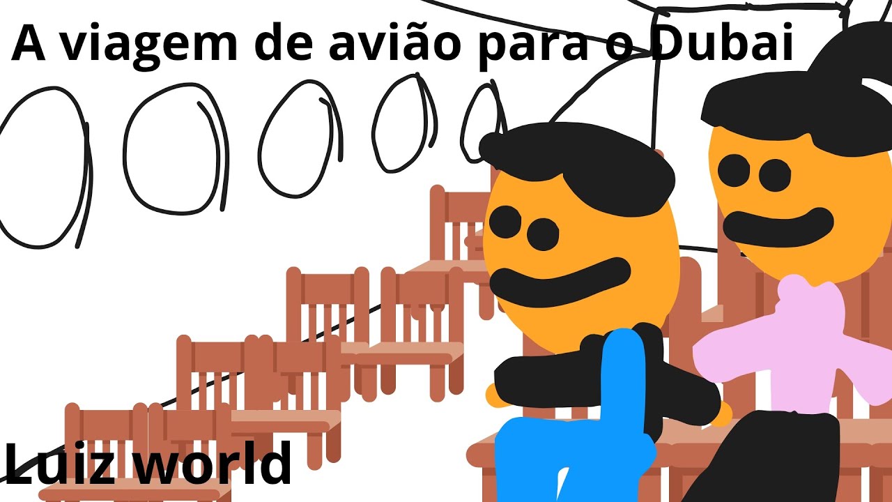 a viagem de avião com o yuta para o Dubai | Luiz world