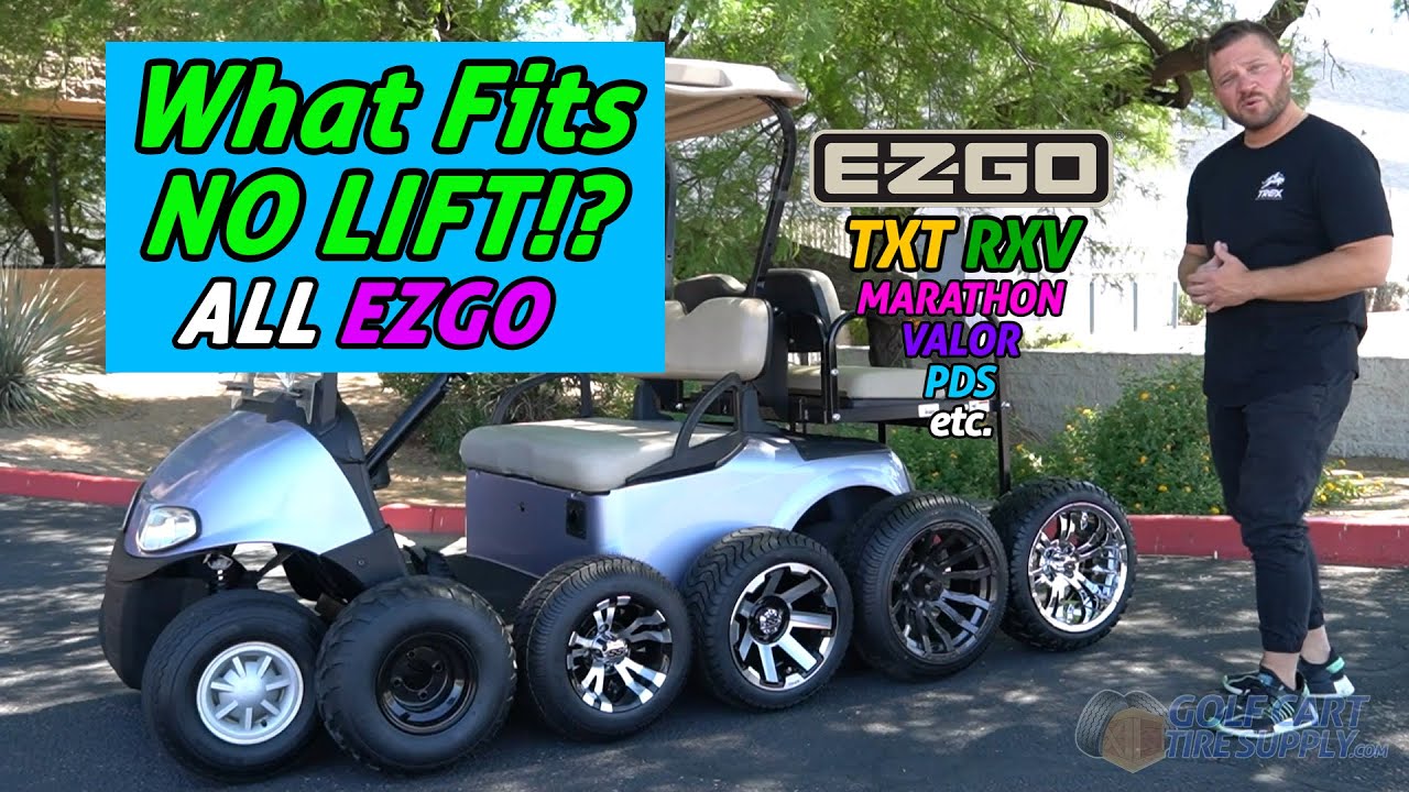 Колеса и шины для гольф-кара EZGO без подъемника *Что подходит к стандартным моделям БЕЗ ПОДЪЕМНИ...