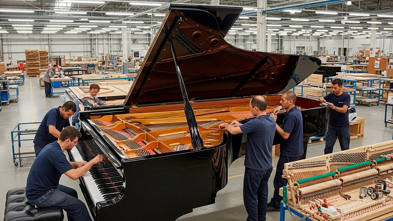 Inside the Piano Factory – How Upright and Grand Pianos Are Built From Wood to Music