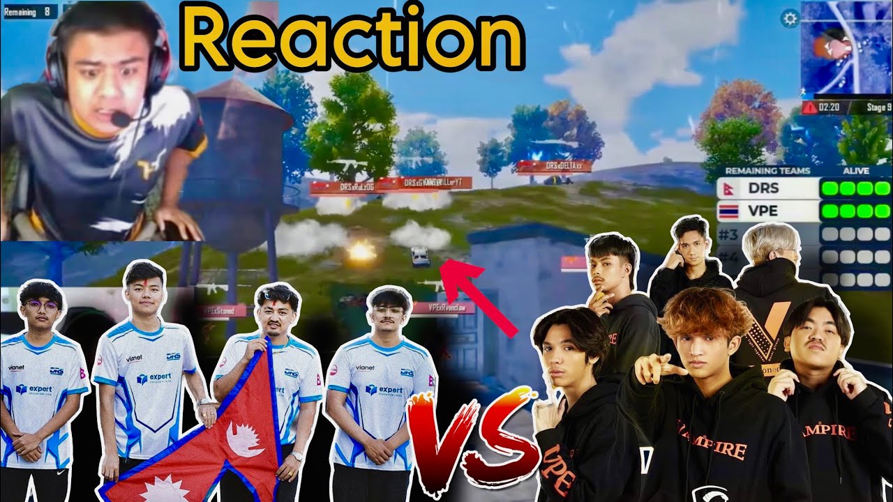 DRS Gaming VS Vampire esports Last Zone 4v4 Fight 40 CR 😱
