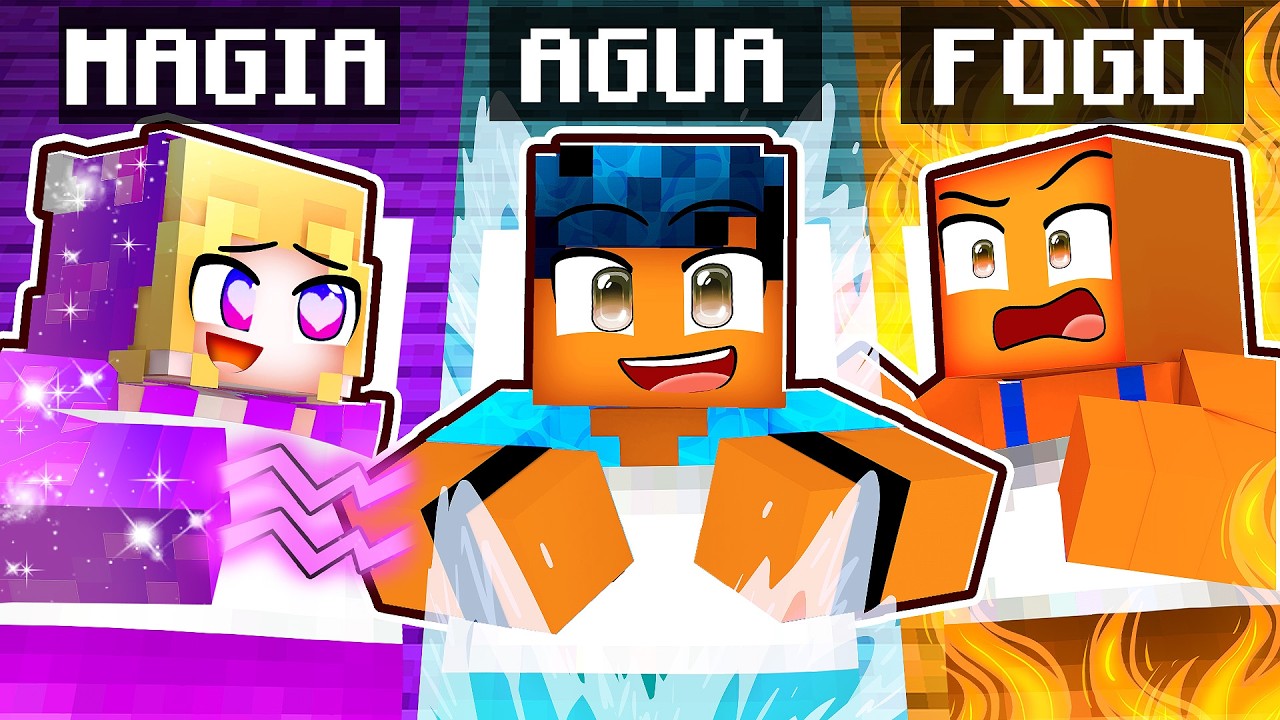 Tendo uma FESTA DO PIJAMA ELEMENTAL no Minecraft!